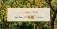 Share Your Messages for Syed Babar Ali's 100th Birthday 